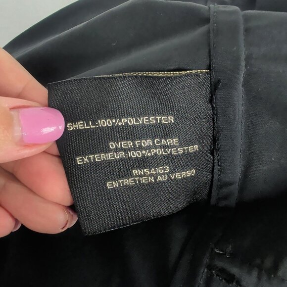 Cole Haan Rain Coat Jacket Medium Blue Hood - Picture 10 of 12